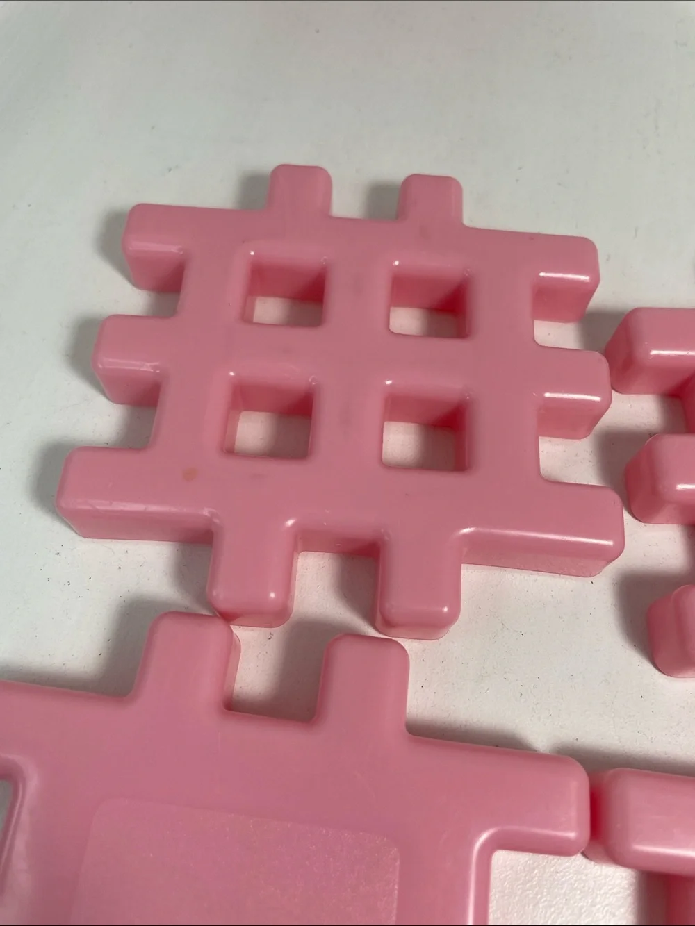 Little Tikes 90s Vintage Pastel Waffle Blocks- Pink, Purple, Baby Blue, Yellow
